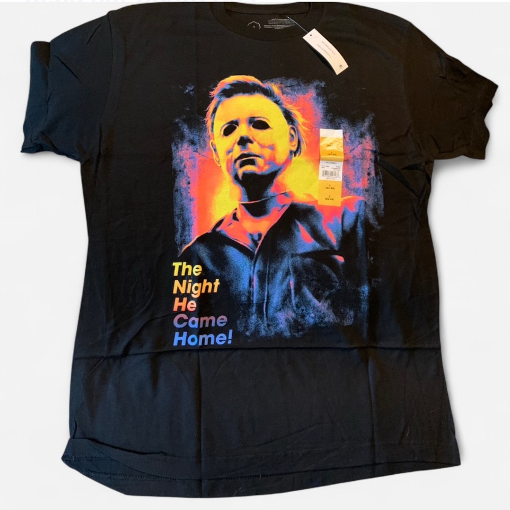 NEW Adult Large Halloween Michael Meyers The Night He Came Home TShirt (M867)